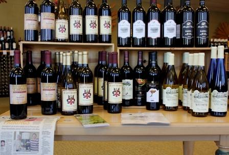 Grove Tempranillo, Raffaldini Pinot Grigio, Raffaldini Vermentino, Raffaldini Bella Misto (Syrah/Mourvedre?Grenache?petit Verdot blend), Sangiovese Riserva. Ray-Len Cabernet Franc, Ray-Len Category 5, Shadow Springs Chambourcin, Shadow Springs Cabernet Franc, Shadow Springs Meritage, Shelton Merlot, Stonefield Cellars Cabernet Franc, Stonefield Cellars Cabernet Sauvignon, Stonefield Cellars Synchronicity, Stonefield Cellars Barrel X 2008. Westbend Viognier, Westbend (unoaked) Chardonnay, Westbend Riesling.